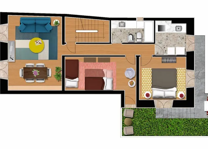Sm1-happy At Hip Pr.real & Bair.alto + Private Patio! *